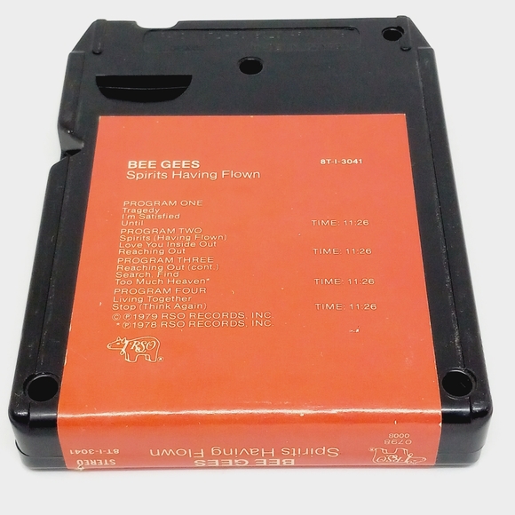 Bee Gees Vintage 70's Spirit Having Flown 8 Track Tape - Picture 3 of 4